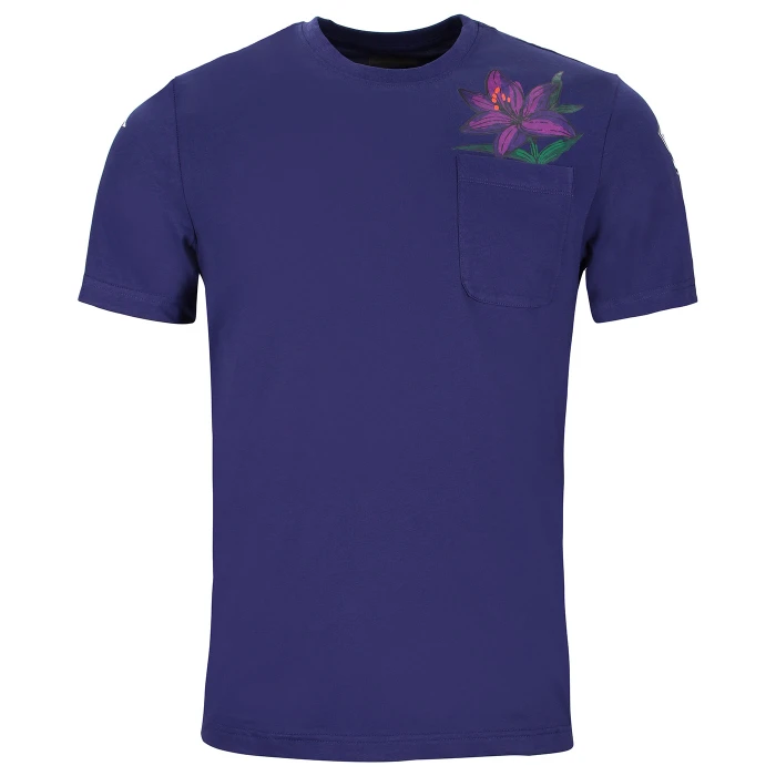 FIORENTINA T-SHIRT BLU GRAPHIC COLLECTION - FLOWERS