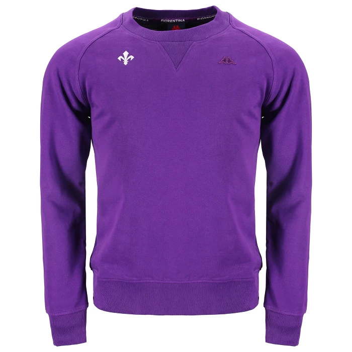 ROBE DI KAPPA X FIORENTINA FELPA GIROCOLLO VIOLA